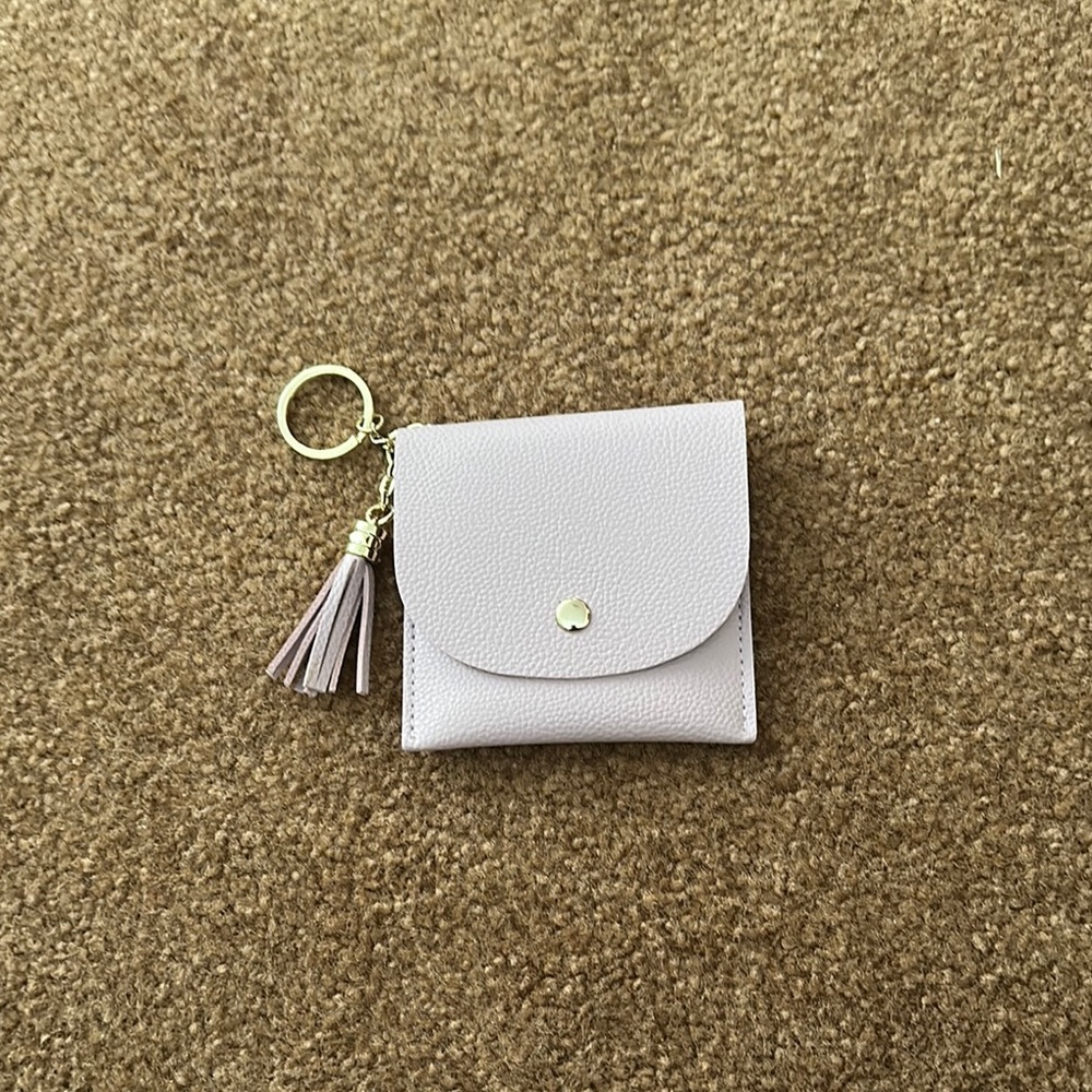 Elegant Light Pink Keychain wallet